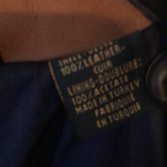 Men’s fall brown VTG Bobby Jones Y2k collection golf leather jacket - Picture 17 of 17